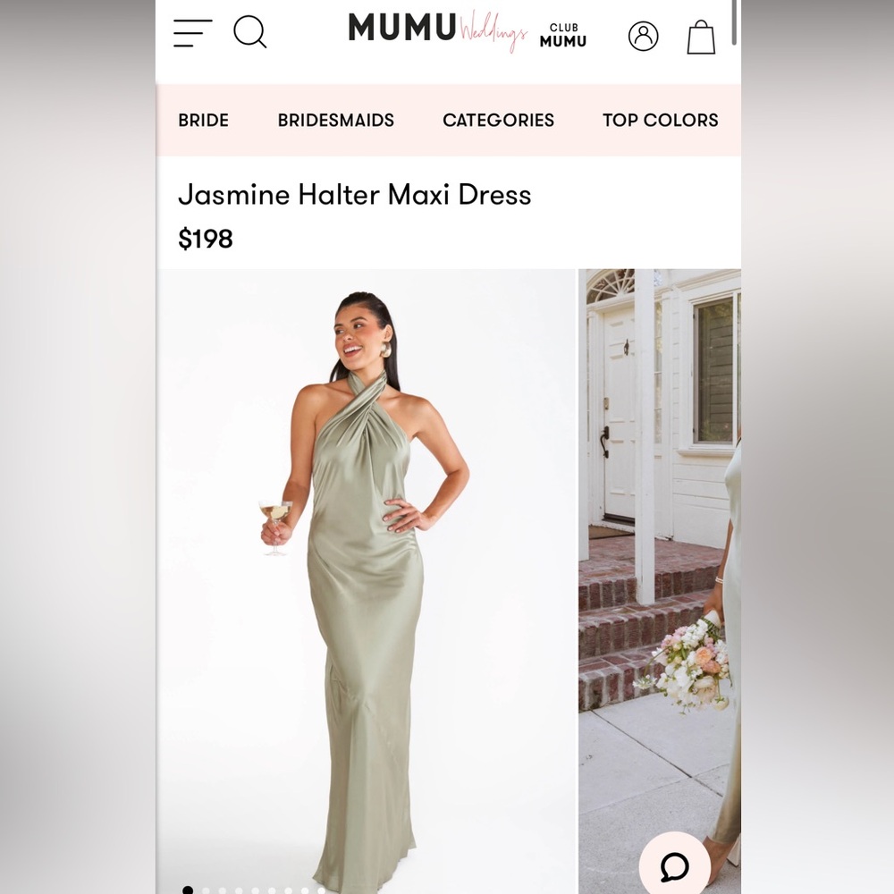 Show Me Your MuMu Jasmine Halter Maxi Dress - Bridesmaid Dress